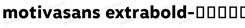 motivasans extrabold字体转换